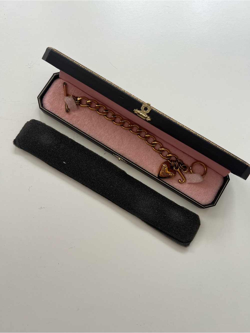 Juicy Couture Vintage Heart Chain Bracelet